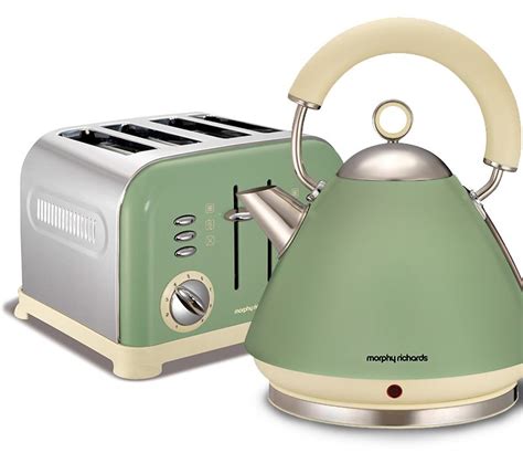 green kettles and toasters